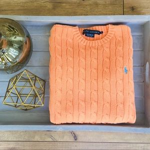 Ralph Lauren Cable-Knit Crew Neck Sweater